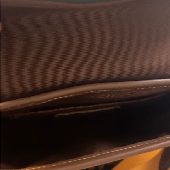 Coach Rainbow Signature Canvas Tan Crossbody Messenger Bag with Colorful Logo - Picture 7 of 10